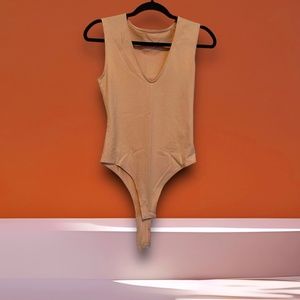 Tan V-Neck Bodysuit (A New Day @ Target)